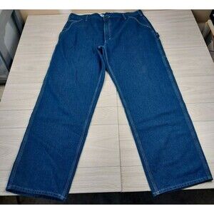 Carhartt Loose Original Fit‎ Work Dungaree Jeans Mens 40x34 Carpenter Workwear